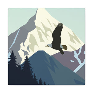 "Bald Eagle: Minimalism" - Canvas