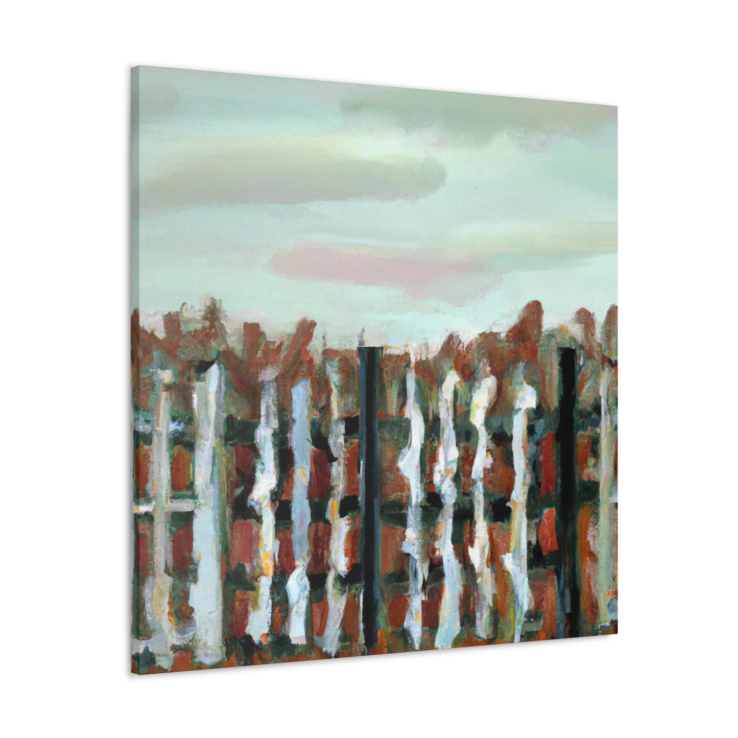 Fence of the Barnyard - Canvas