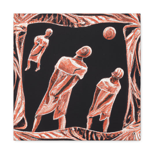 Basketball in Rococo - Canvas