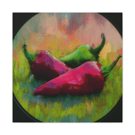 "Pepper Harvest Scene". - Canvas