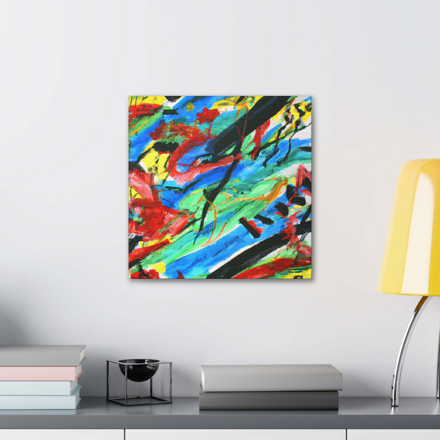 "Vibrant Brushed Bliss". - Canvas