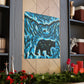 "Black Bear Abstracted" - Canvas