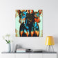 Fierce Doberman Loveliness - Canvas