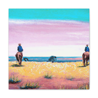 "Horses in Pastures Dreaming" - Canvas