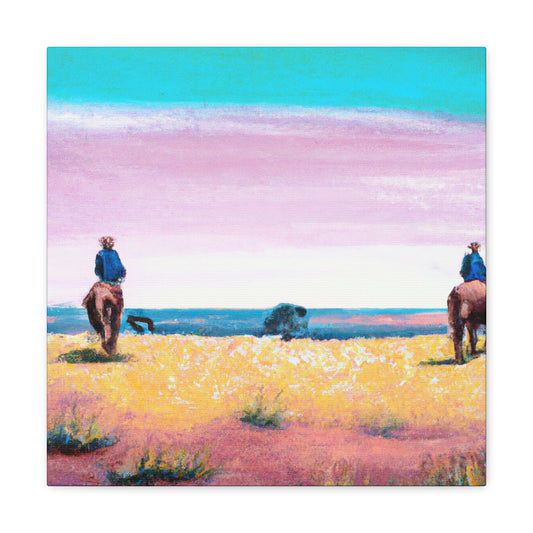 "Horses in Pastures Dreaming" - Canvas