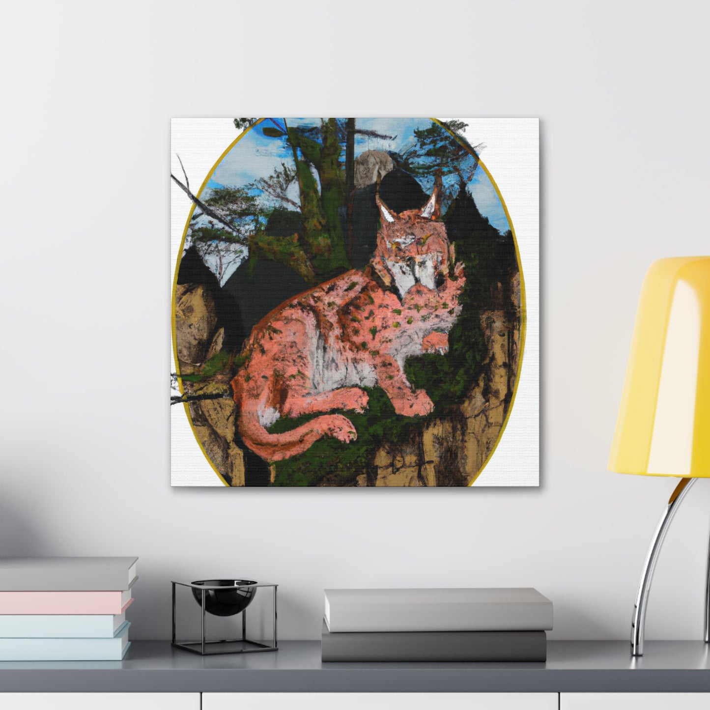 Lynx in Splendour seen - Canvas