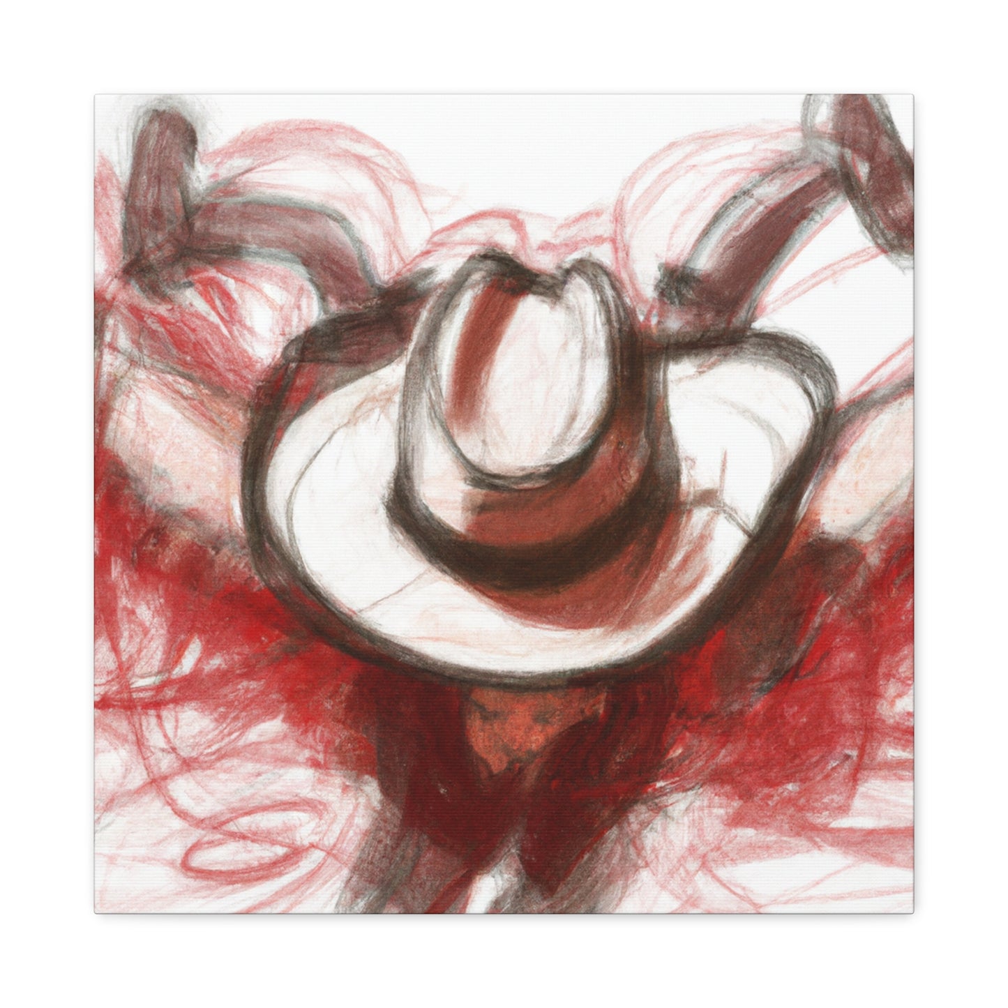 Cowboy Hat Contemplation - Canvas