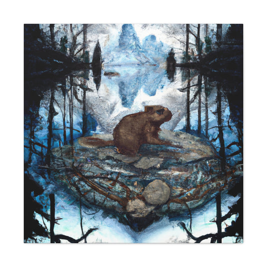 Beaver in Majesty. - Canvas