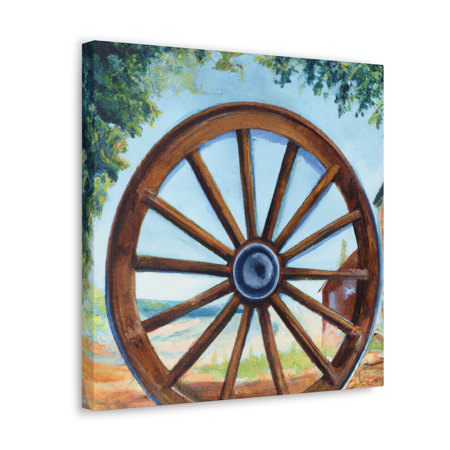 "Wheels of Progress Shine" - Canvas