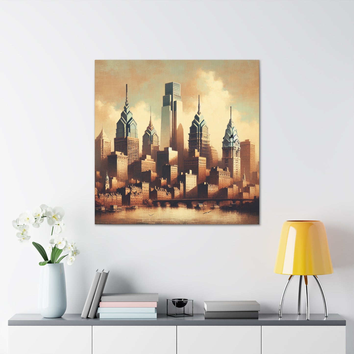 "City's Renaissance Awakening" - Canvas