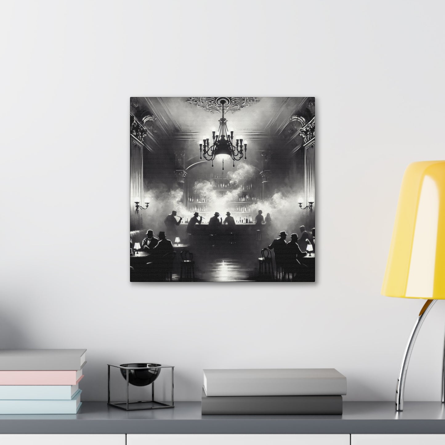 Misty Tavern Revelry - Canvas