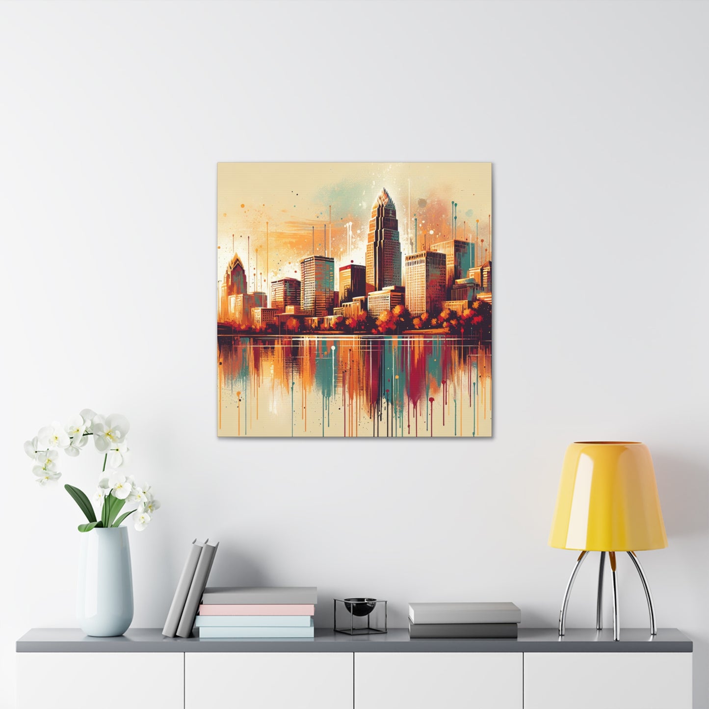 "Vibrant Urban Southern Melody" - Canvas