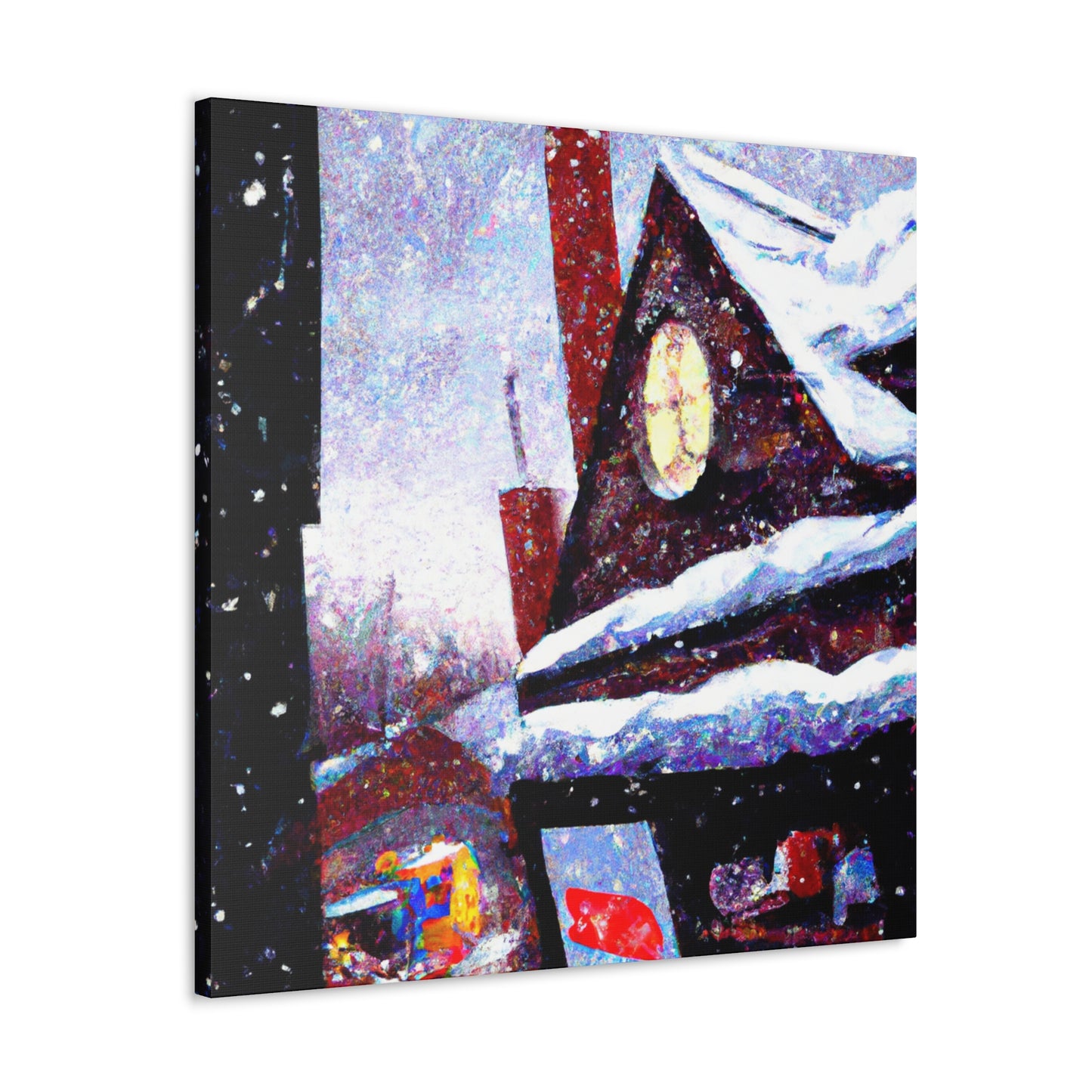 "Santa's Holiday Workshop" - Canvas