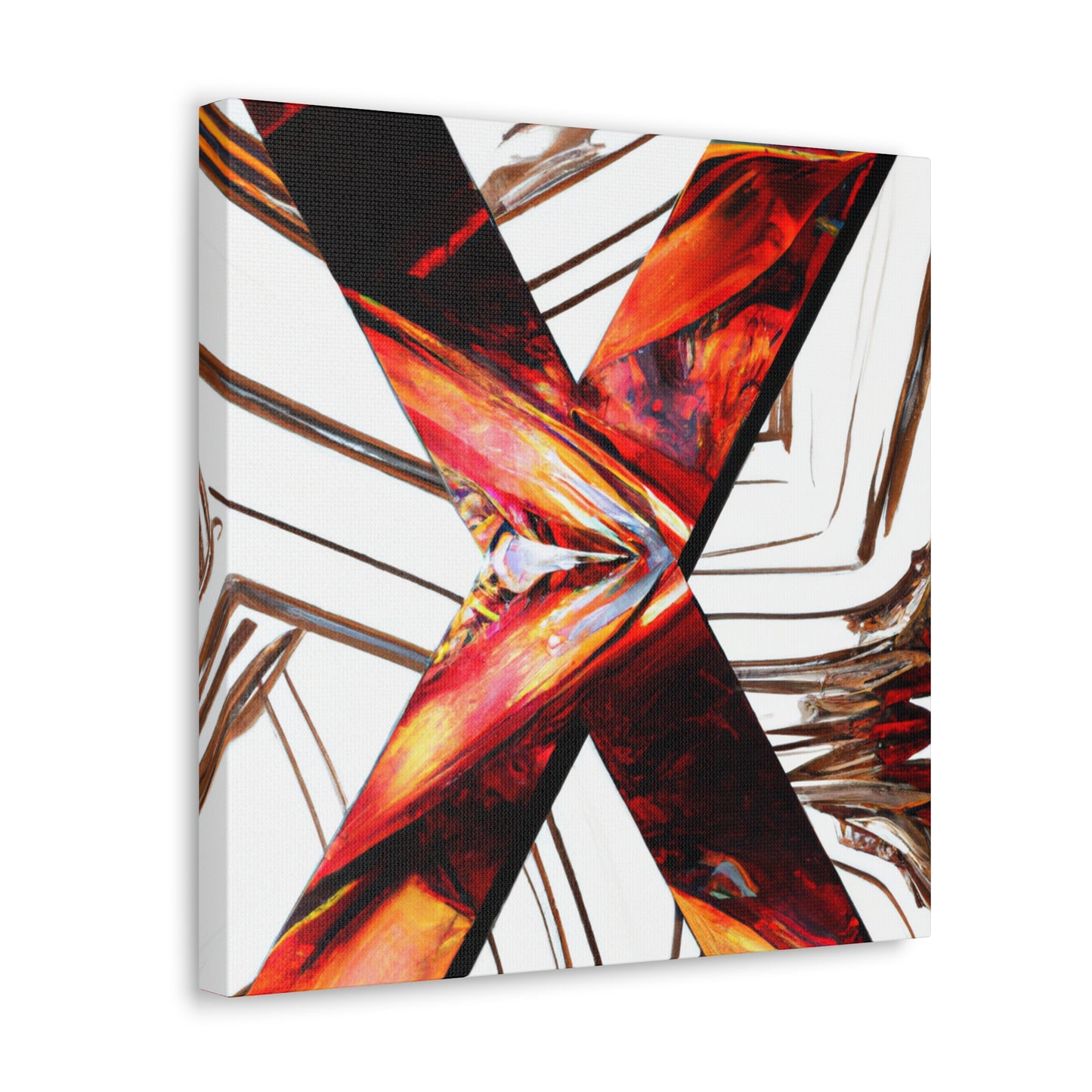 "X in Art Deco" - Canvas