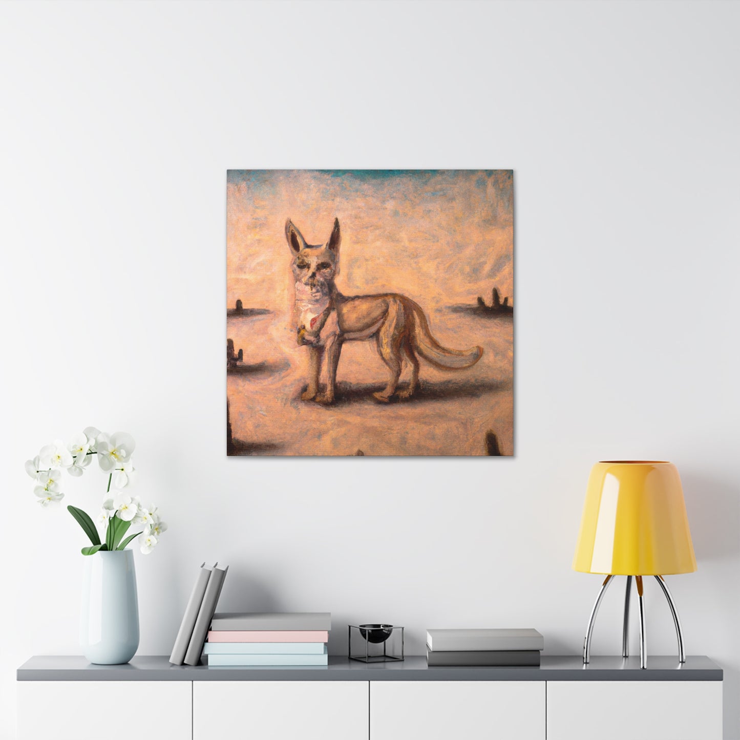 "Coyote in Renaissance". - Canvas