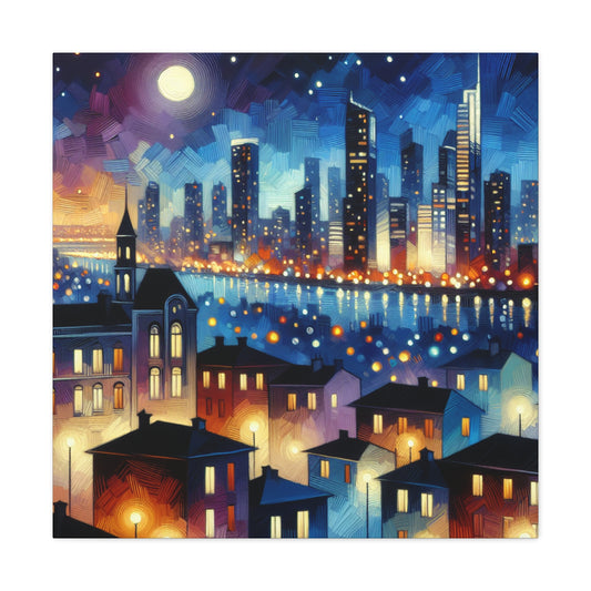 Midnight Symphony of Lights - Canvas