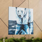 "Polar Bear in Snow" - Canvas