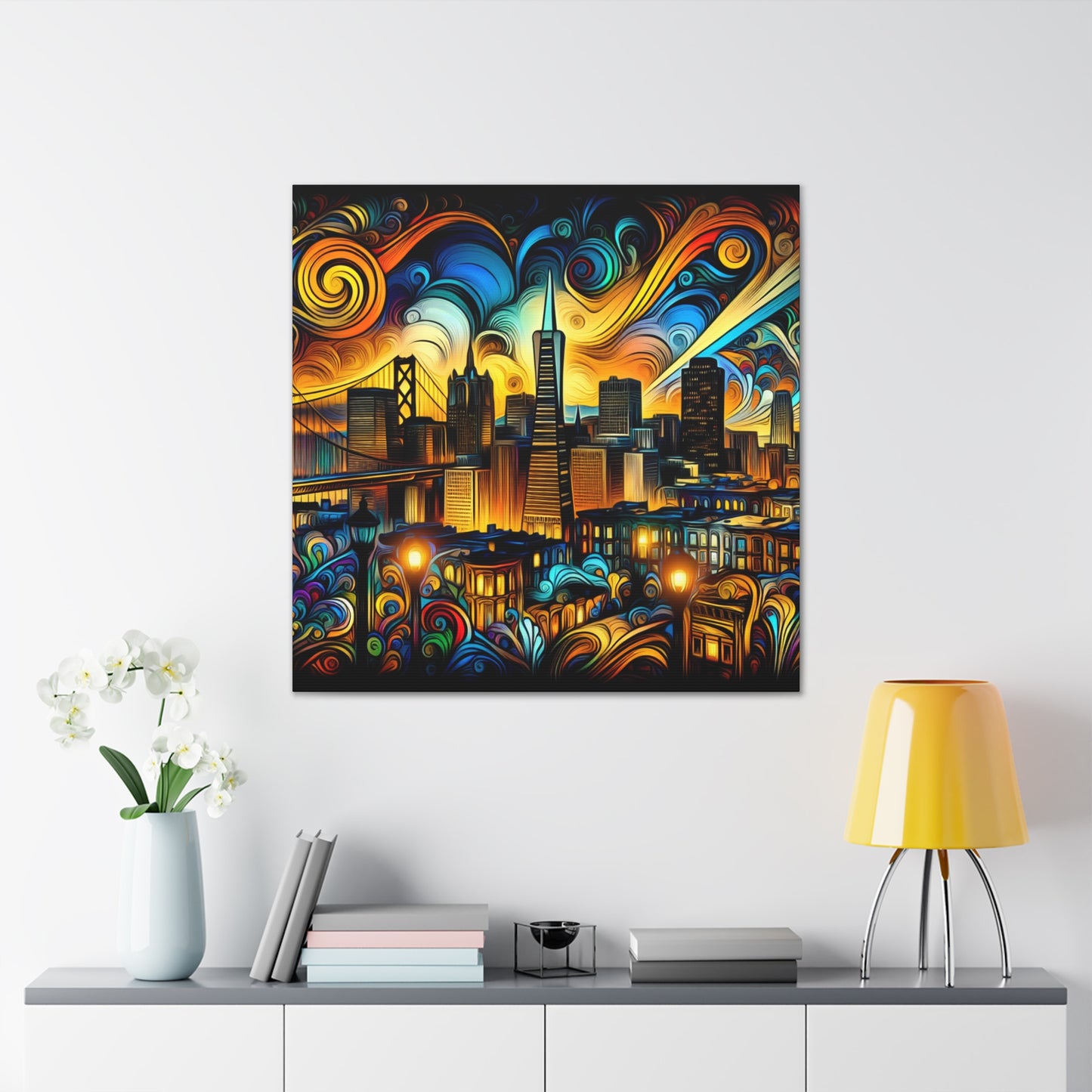 "Gilded City Symphony" - Canvas