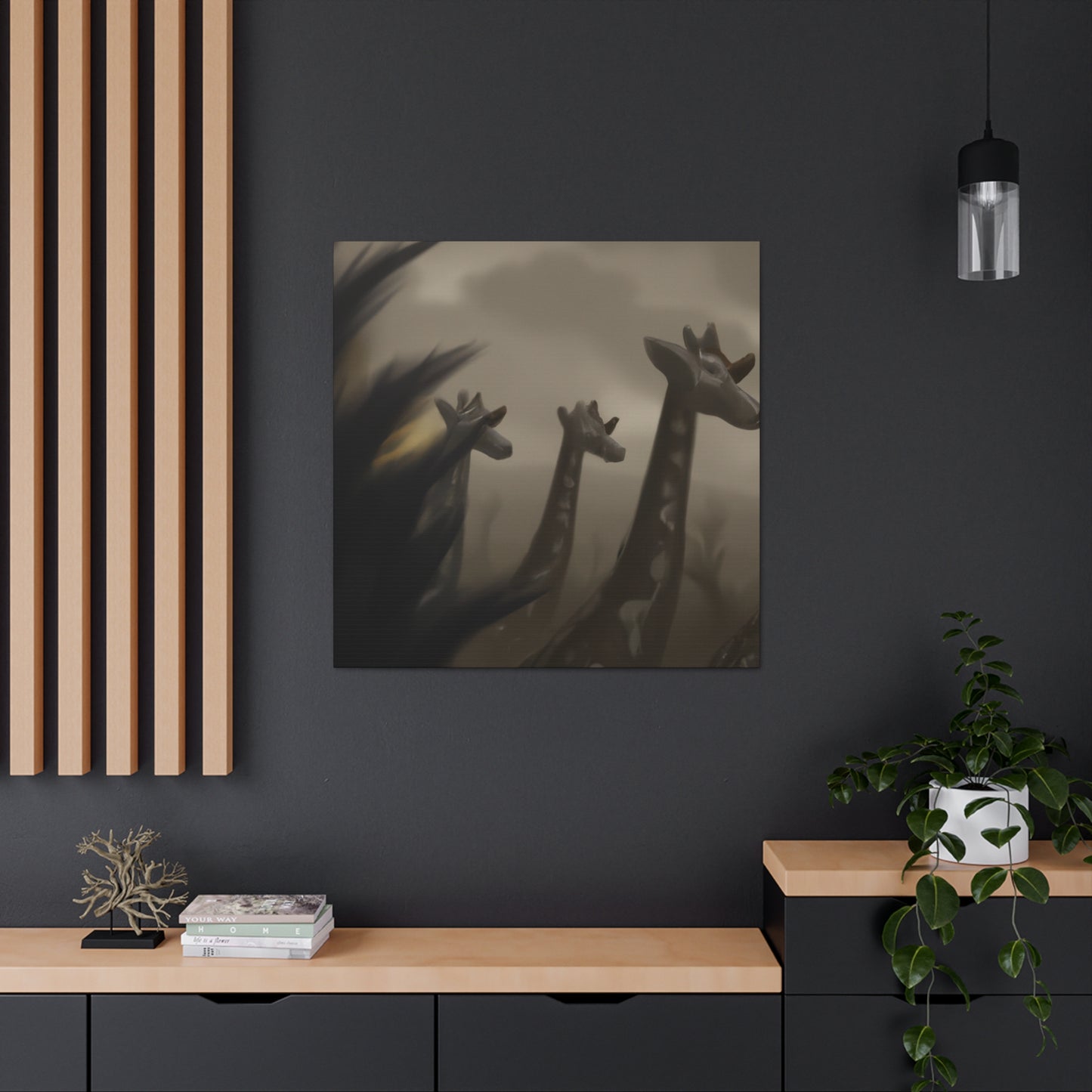 Giraffe in the Sky - Canvas