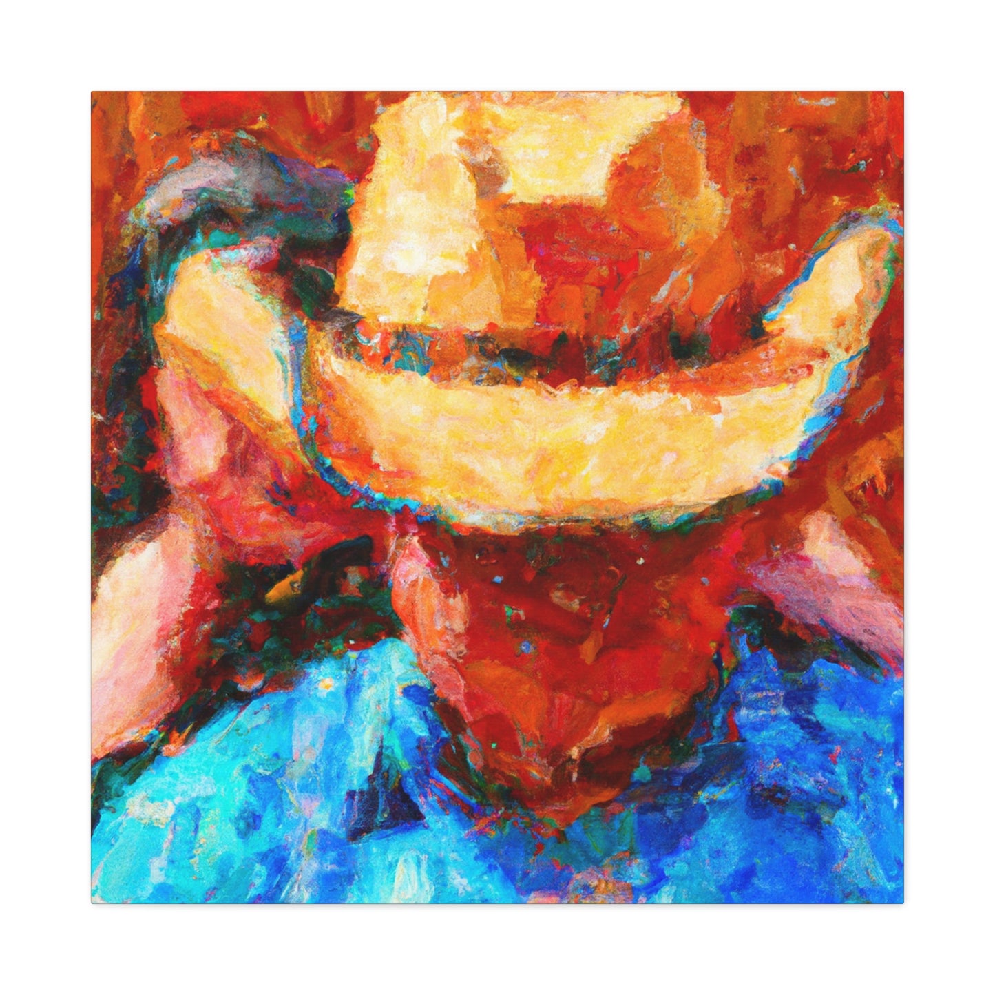 "Cowboy Hat Reminiscence" - Canvas