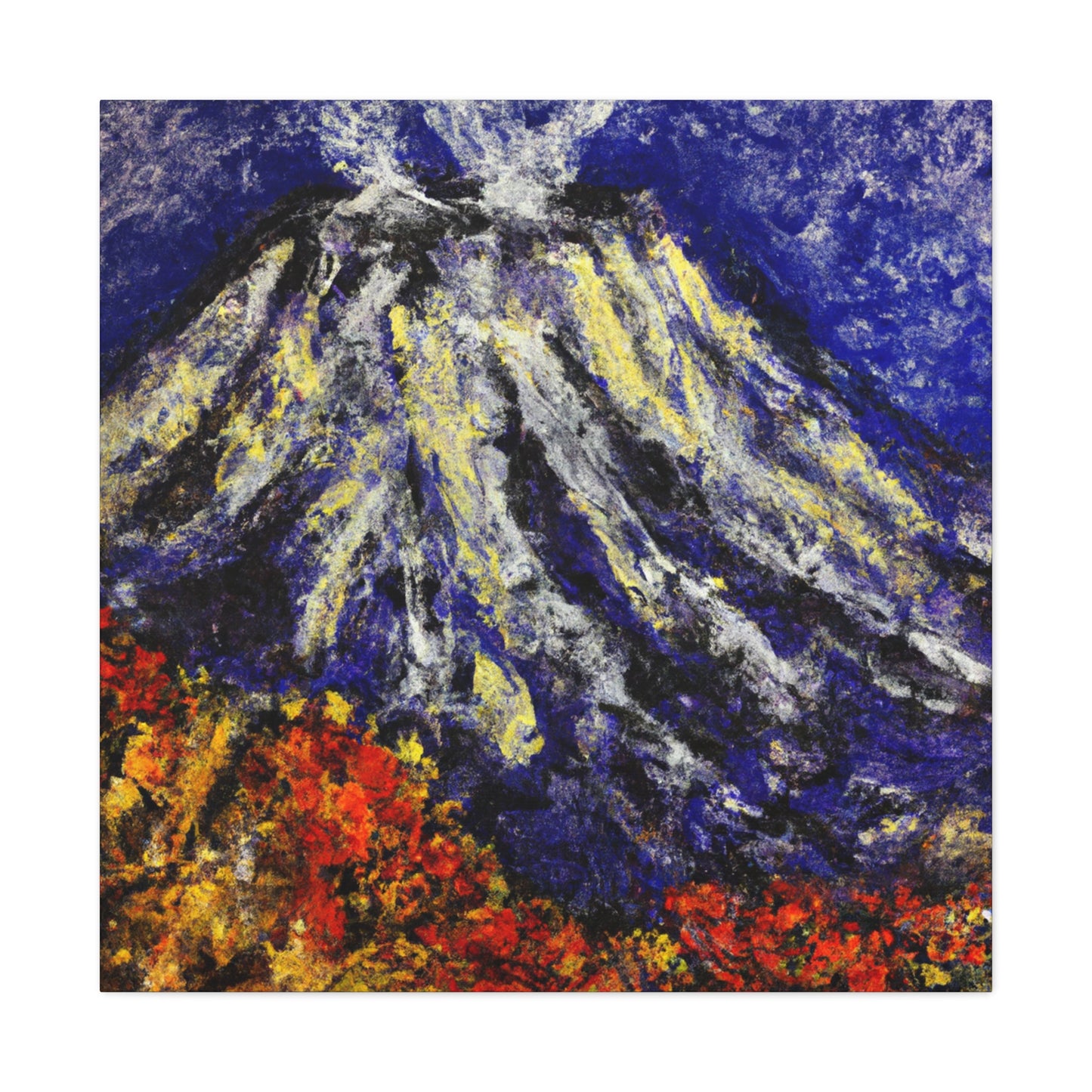 Volcano in Impressionism - Canvas