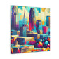 "Urban Symphony: Raleigh Rhapsody" - Canvas