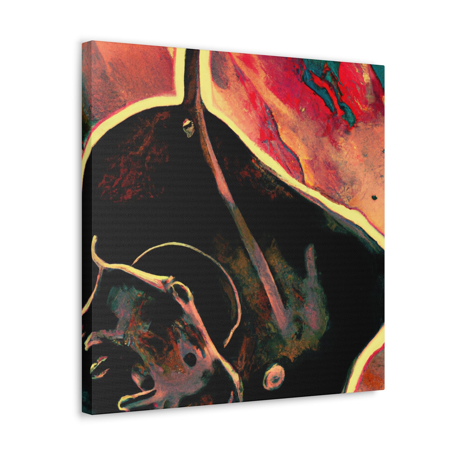 "Surreal Stingray Slumber" - Canvas