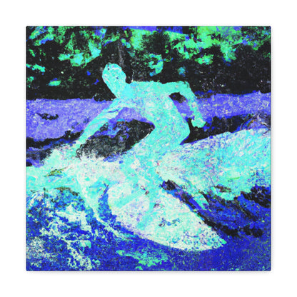 Surfers in the Waves - Canvas