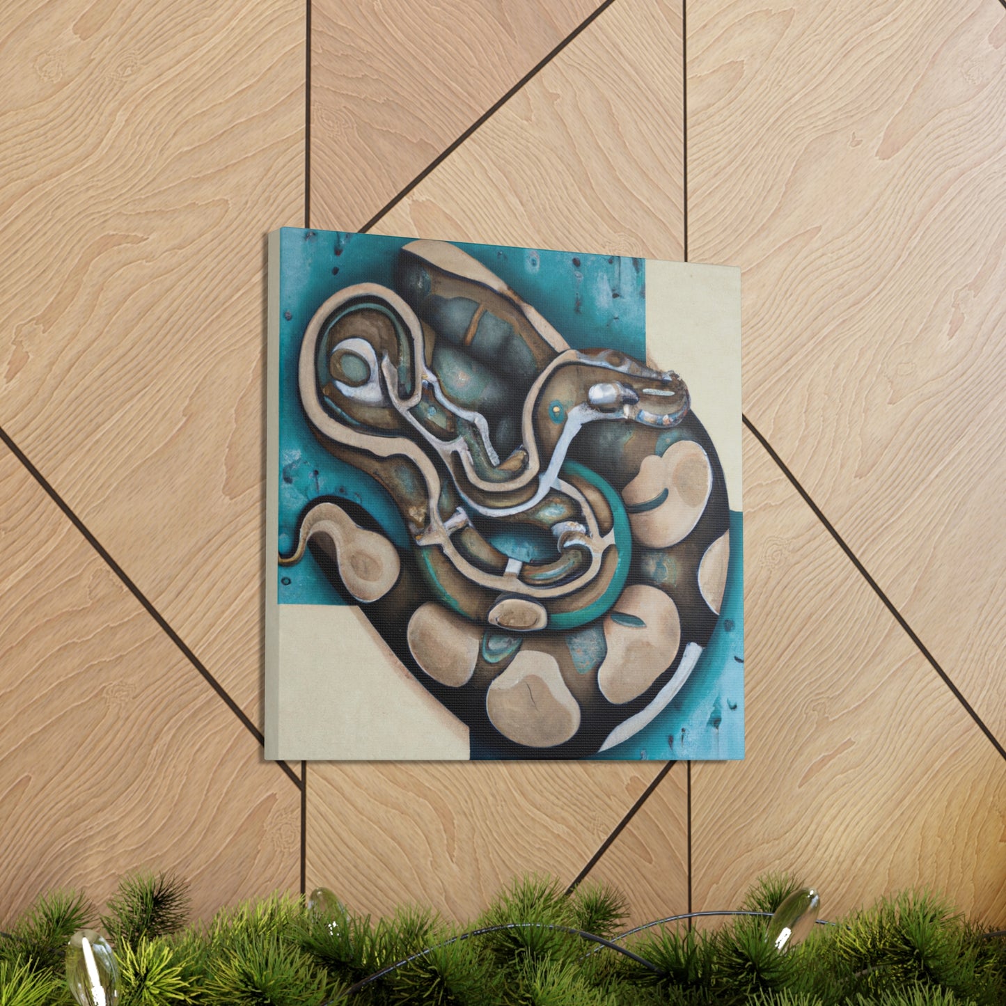 "Python in Deco Splendor" - Canvas