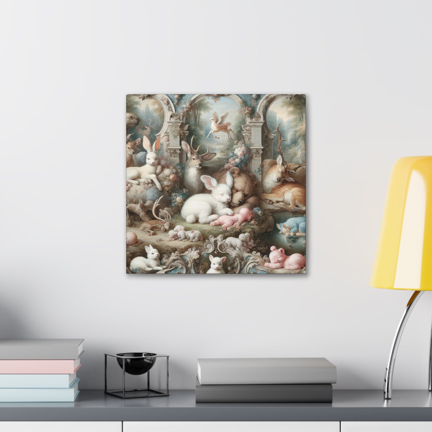 Slumbering Forest Creatures - Canvas