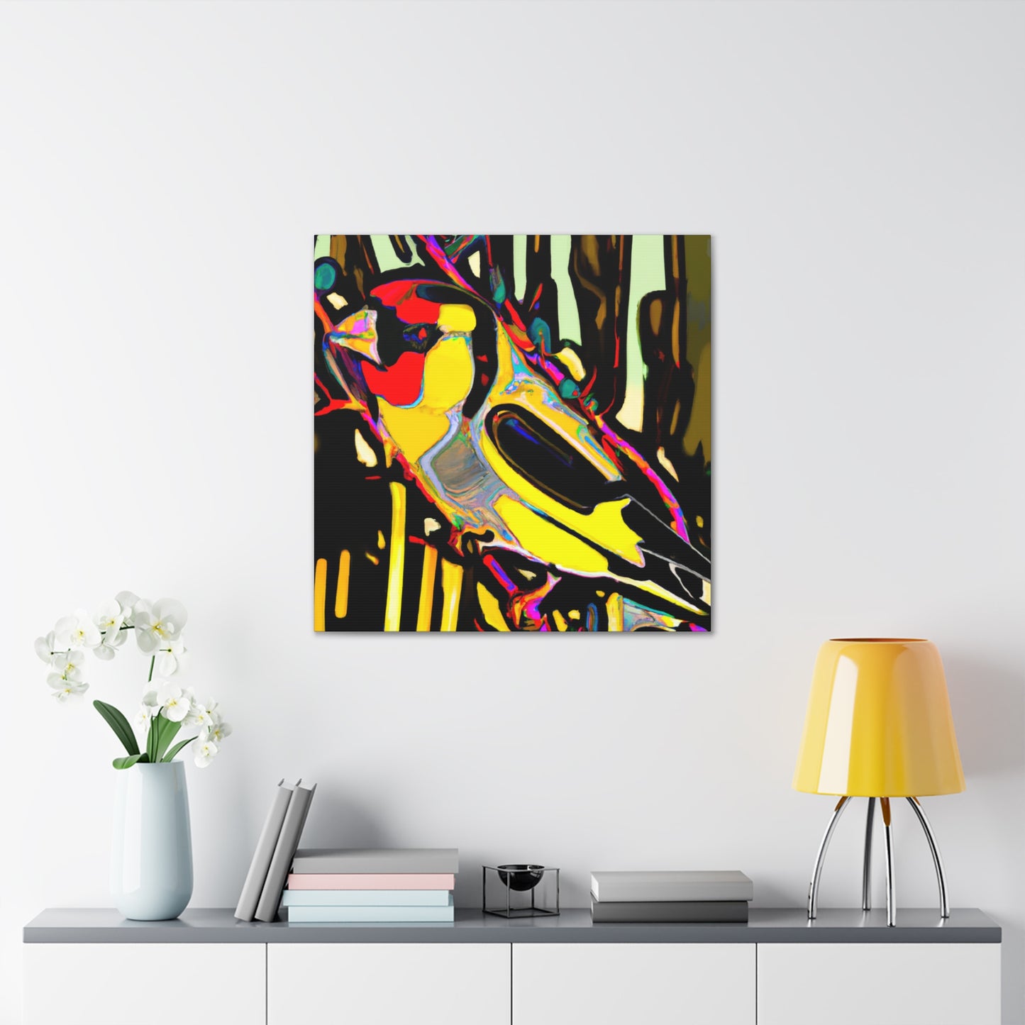 "American Goldfinch Flight" - Canvas