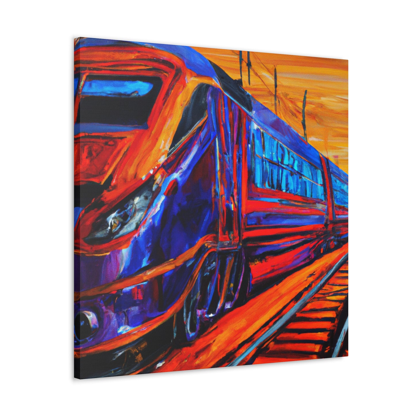 Train in Motion - Canvas