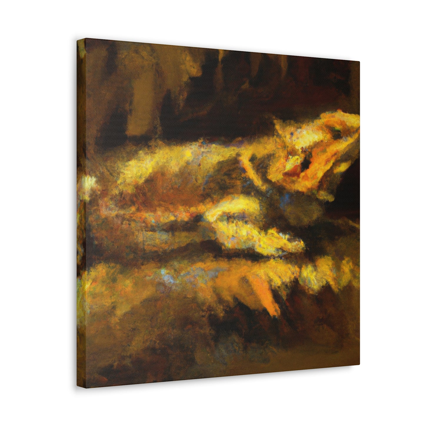 Bearded Dragon Impressionism - Canvas