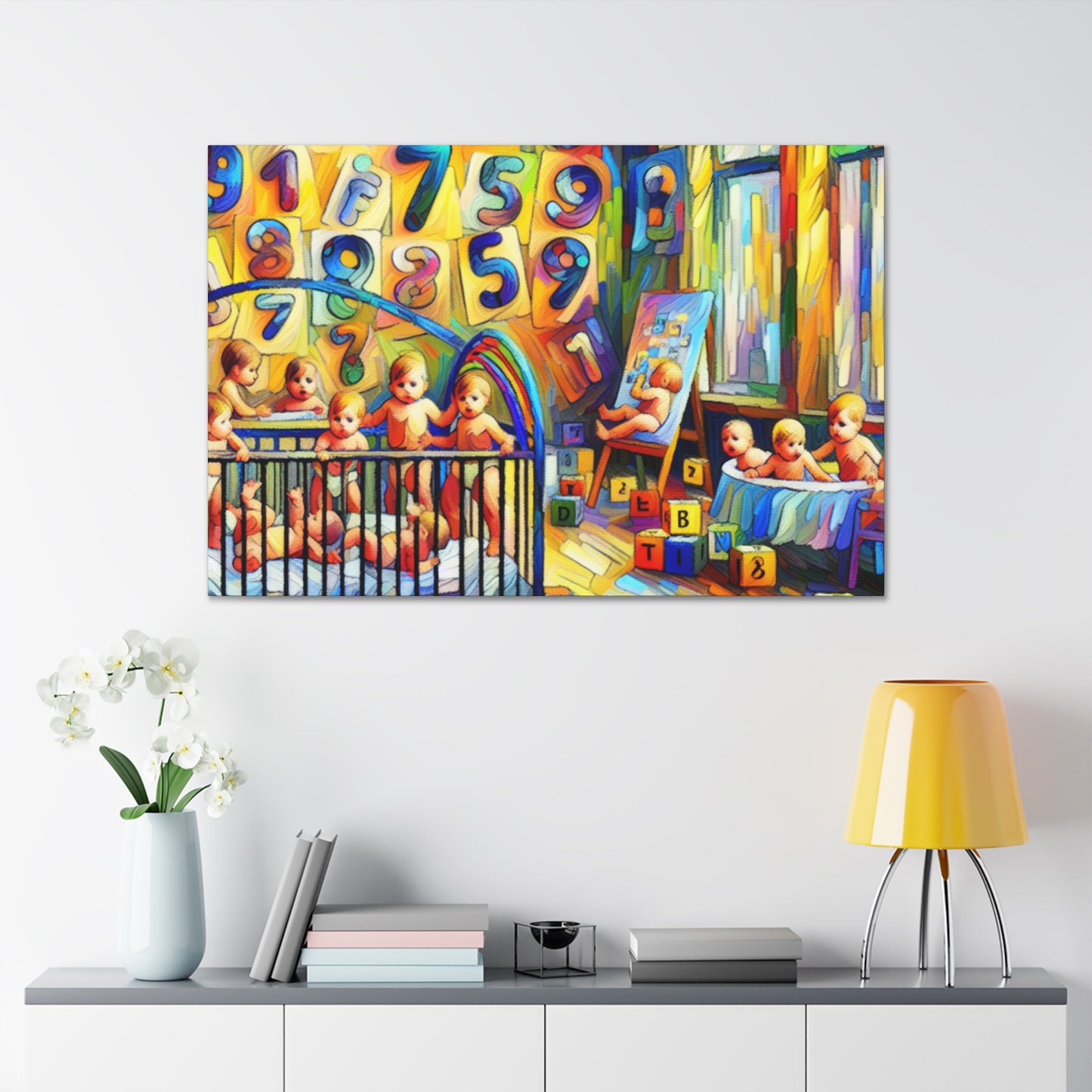 Vibrant Linguistic Symphony - Canvas