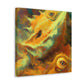 "Bearded Dragon Dreamscape". - Canvas