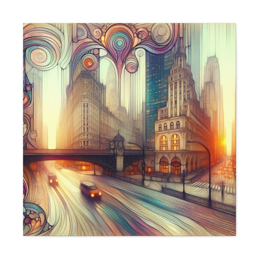 City of Gilded Dreams - Canvas