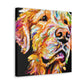 Golden Retriever Glow - Canvas