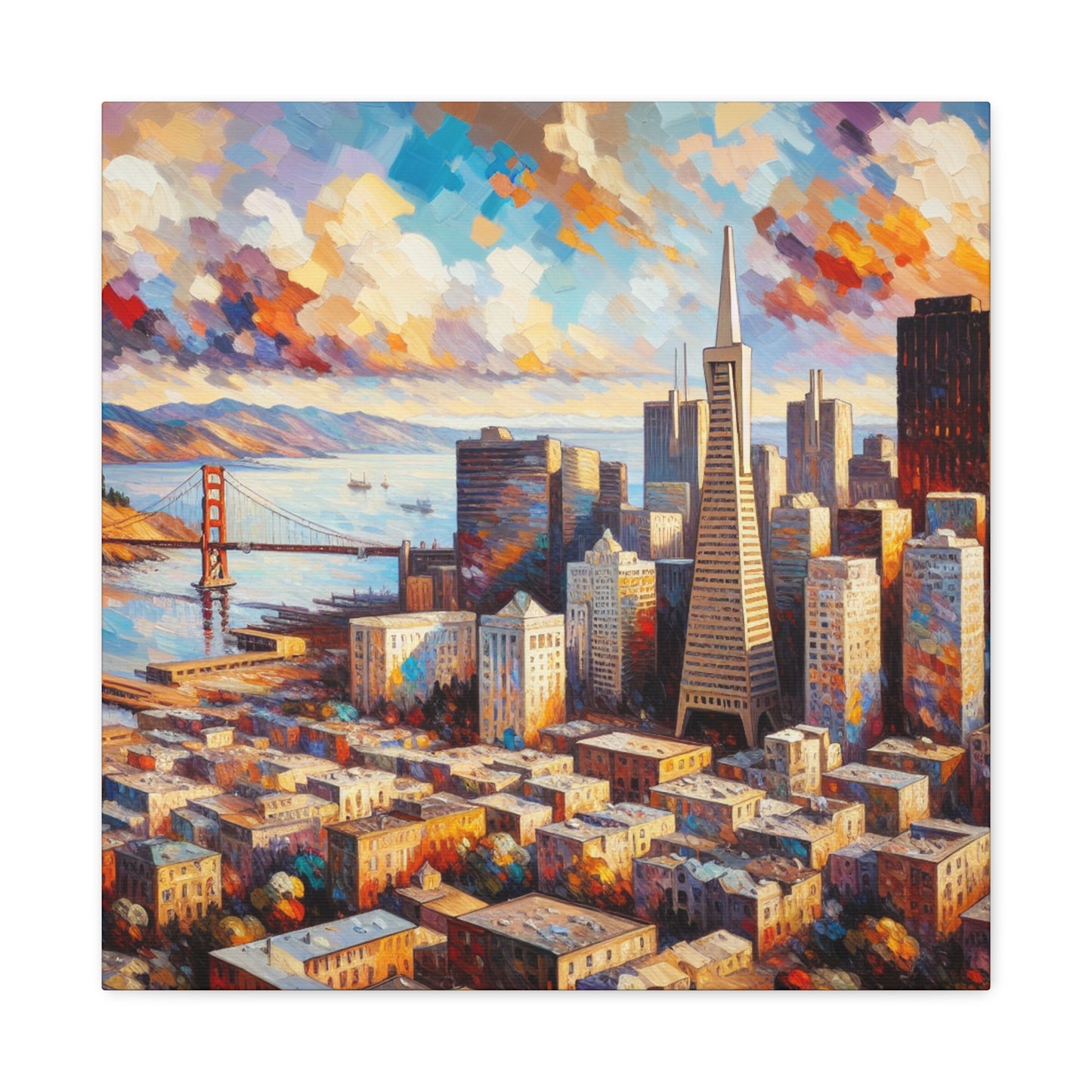 "Vibrant San Francisco Harmony" - Canvas