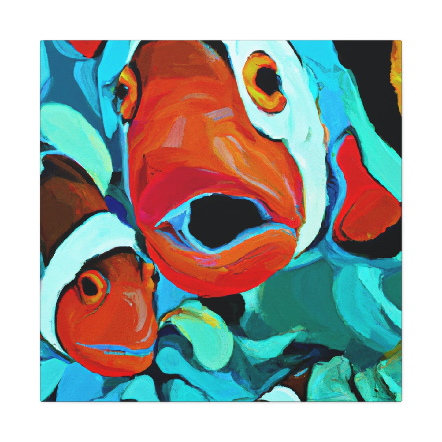 Clownfish Through Expressionism - Canvas