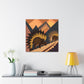 Porcupine in Art Deco - Canvas