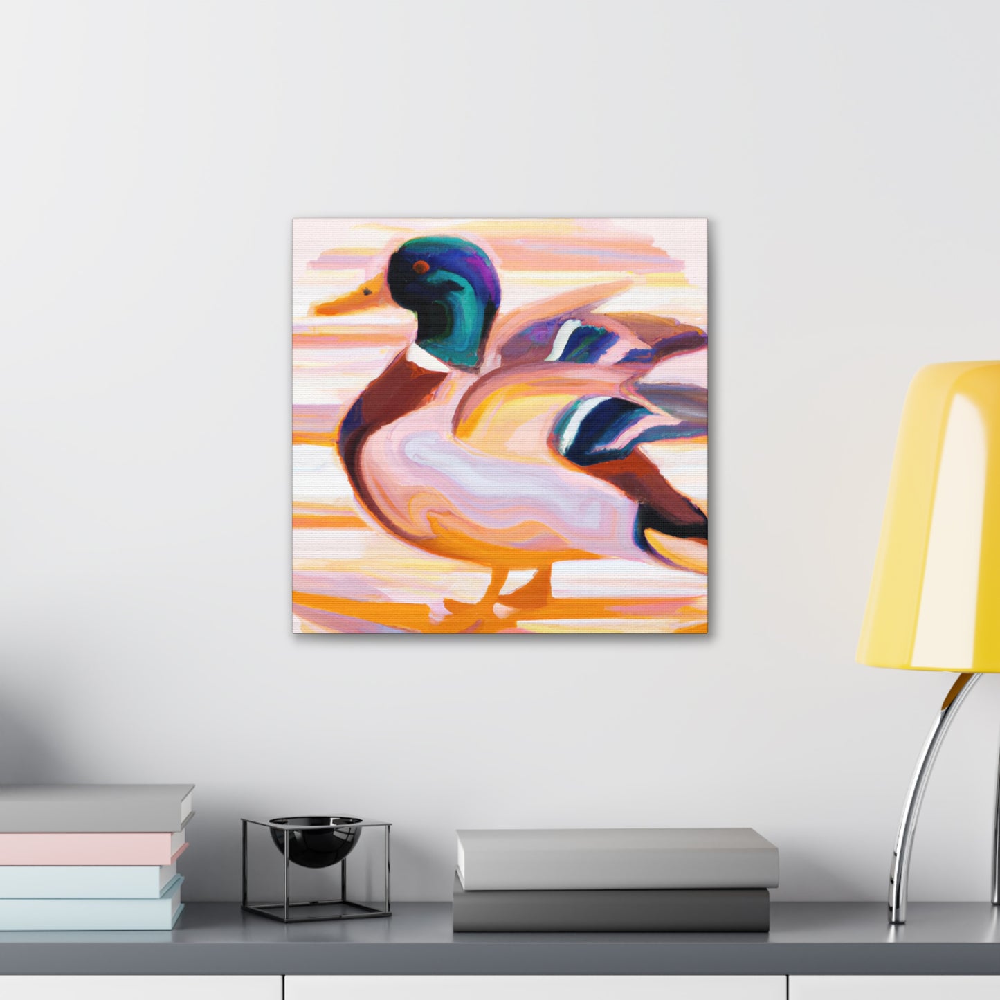 Mallard in Moonlight - Canvas