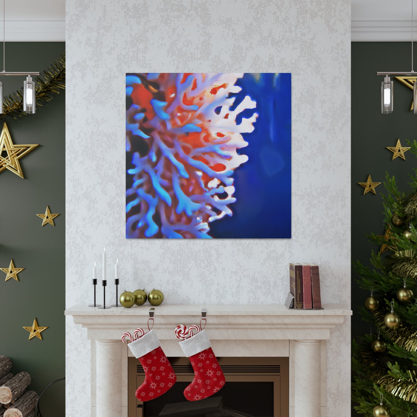 Coral Underwater Splendor - Canvas