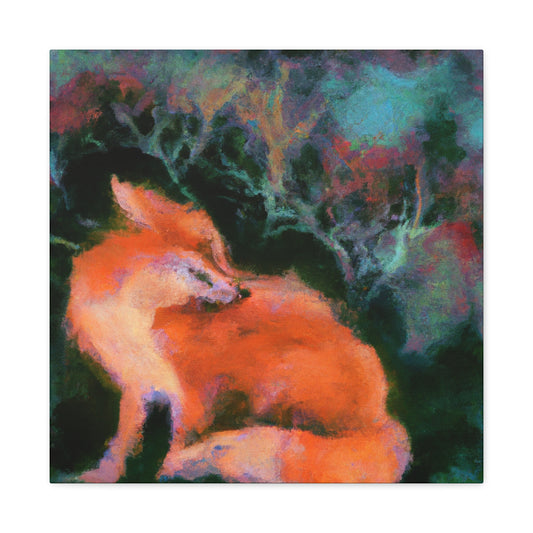 Dhole in Impressionism - Canvas