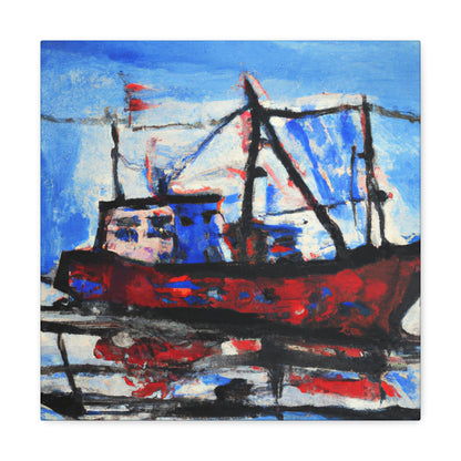 "Fishing Boat Encountering Storm" - Canvas