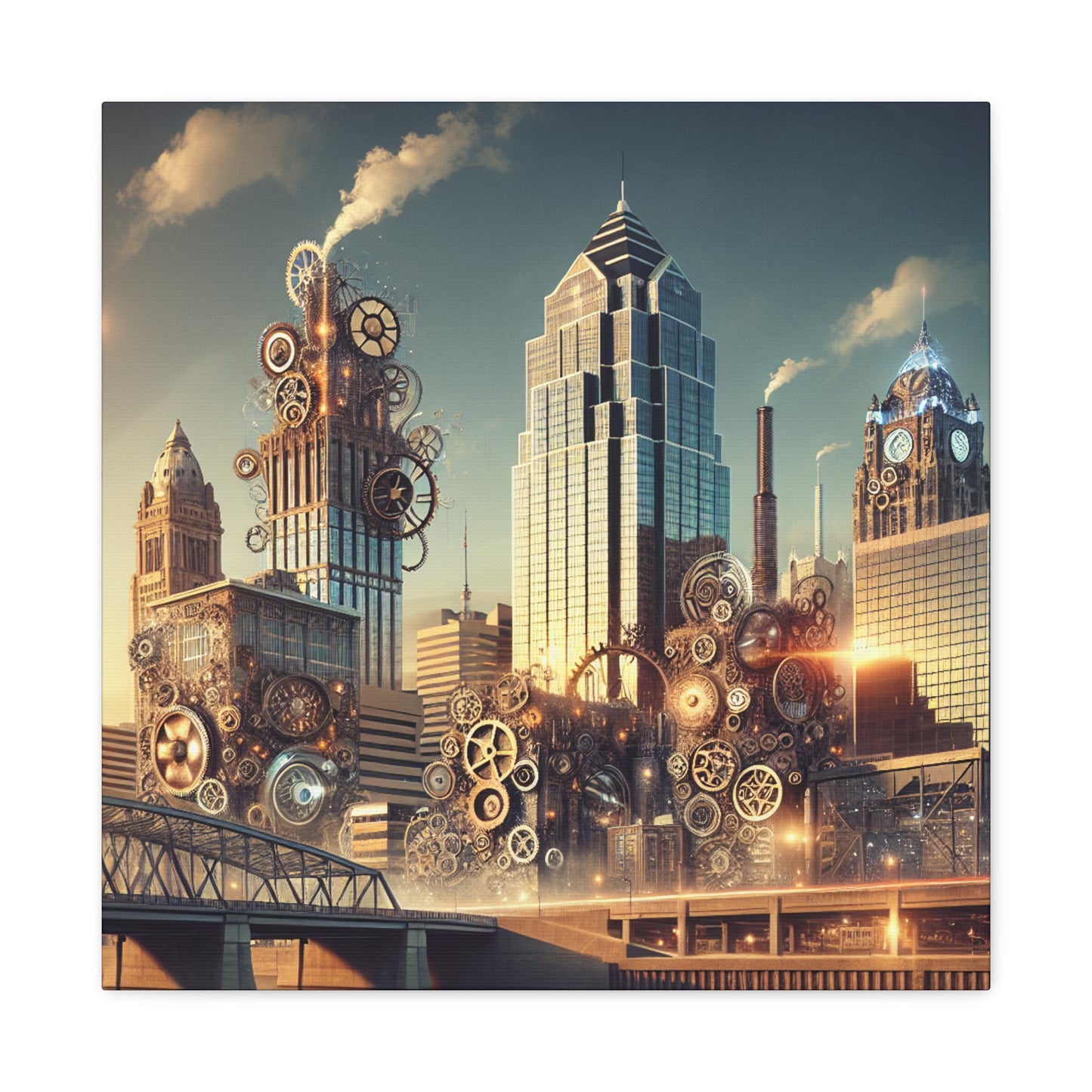 "Mechanical Marvels of KC" - Canvas