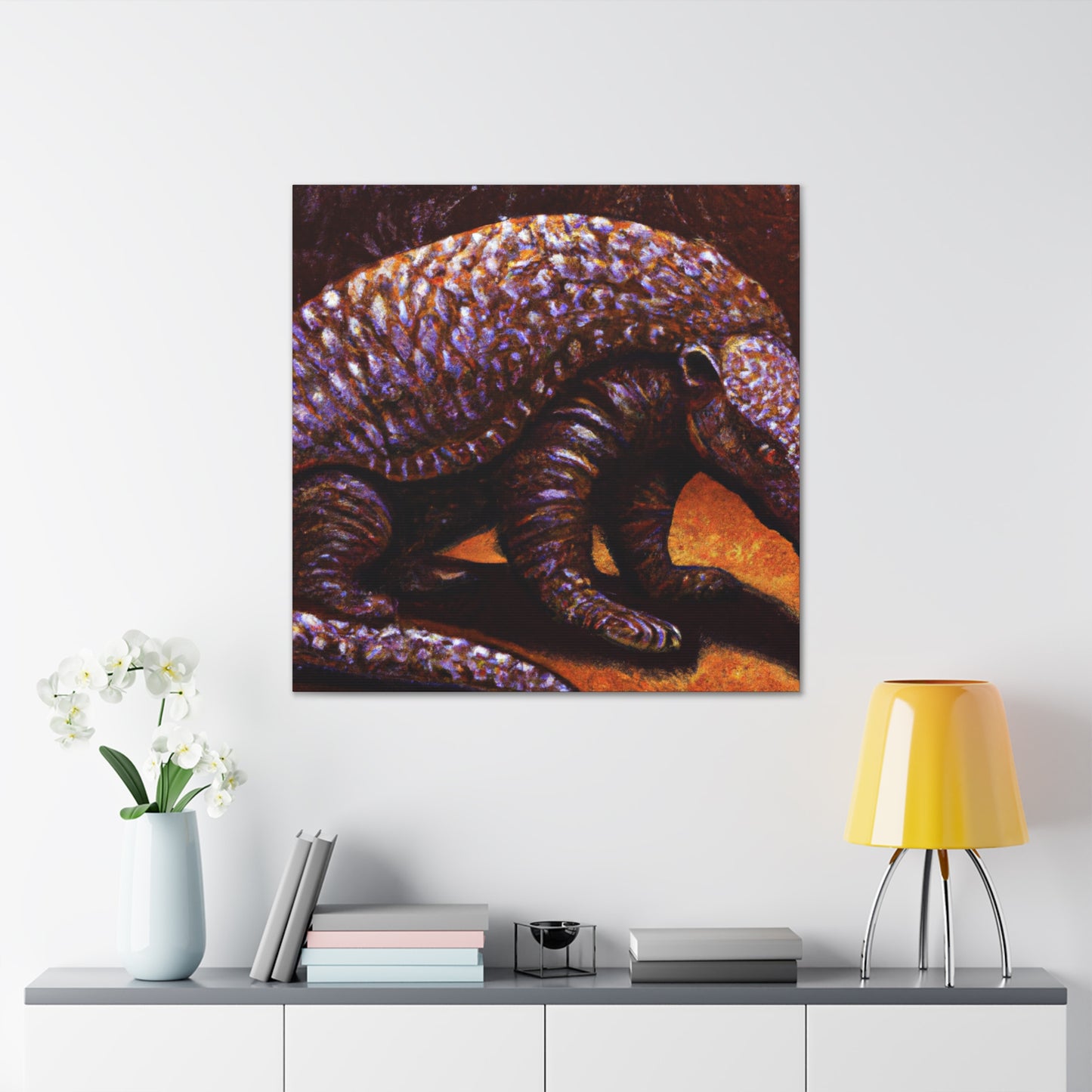 "Pangolin in Impressionism" - Canvas