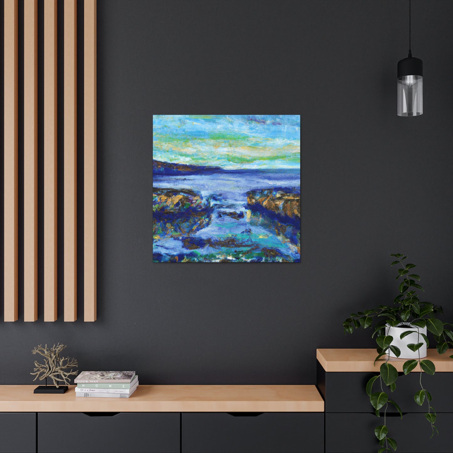 Coastline, Impressionist Style - Canvas