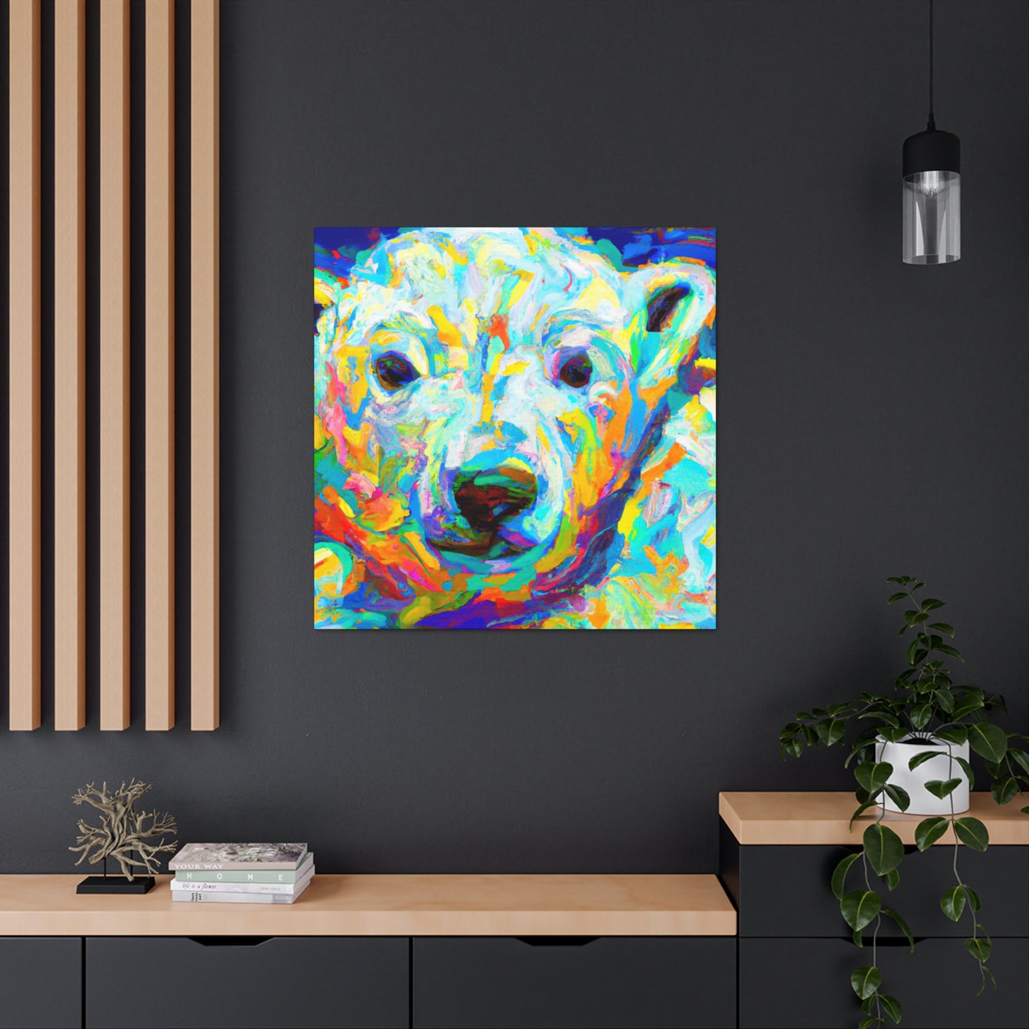 Polar Bear in Fauve - Canvas