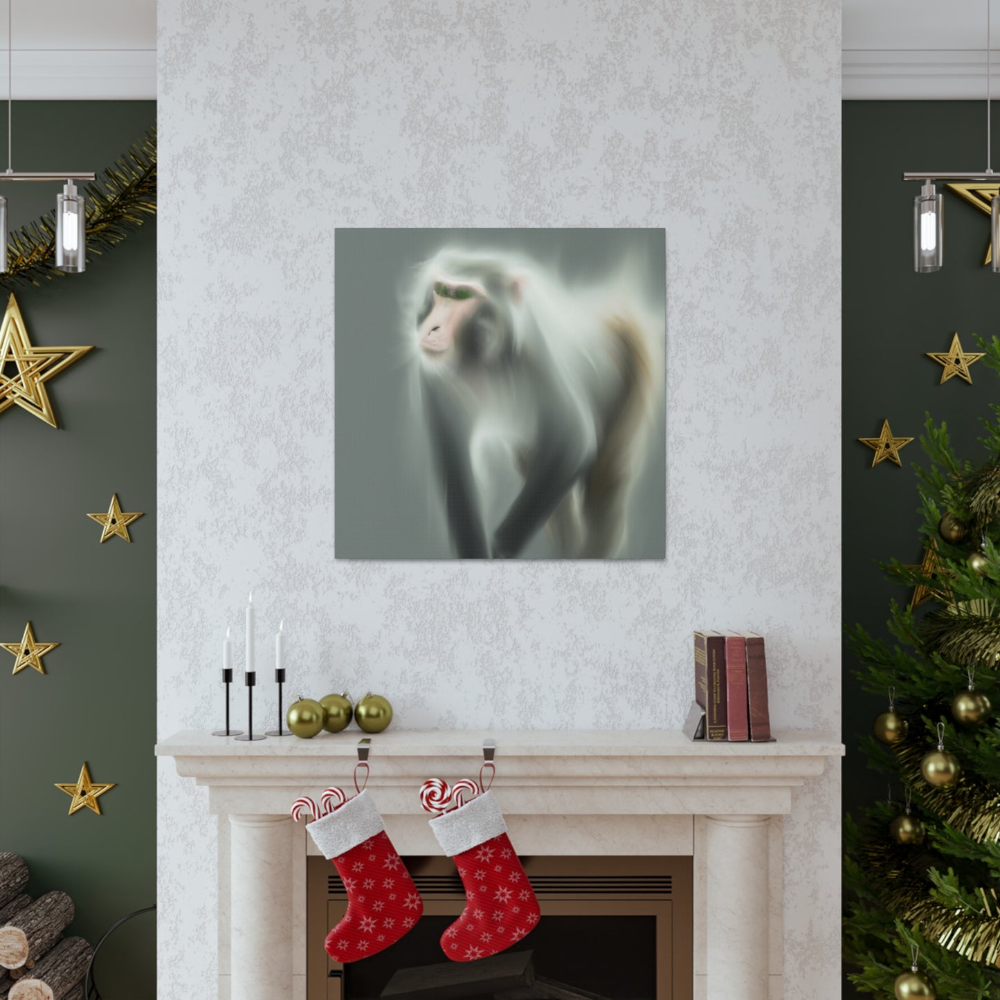 "Majestic Japanese Macaque" - Canvas