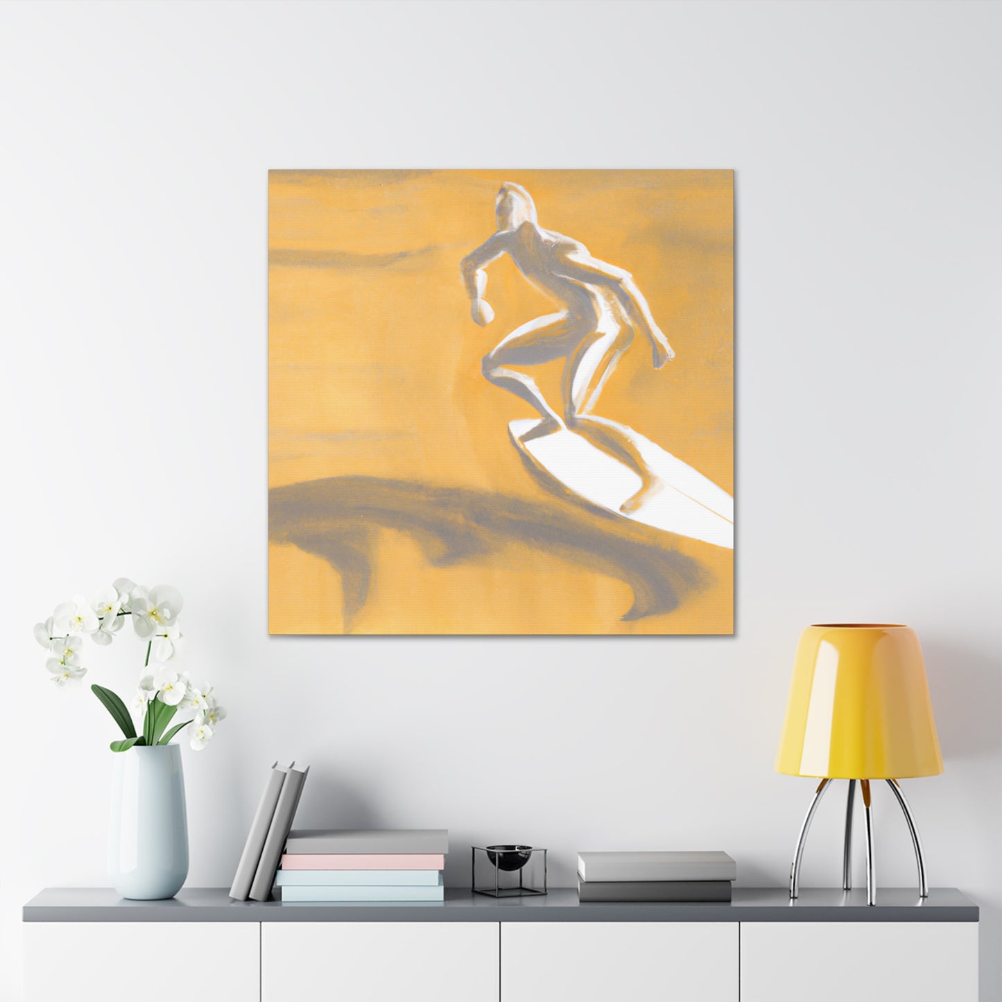 Surfers on a Wave - Canvas